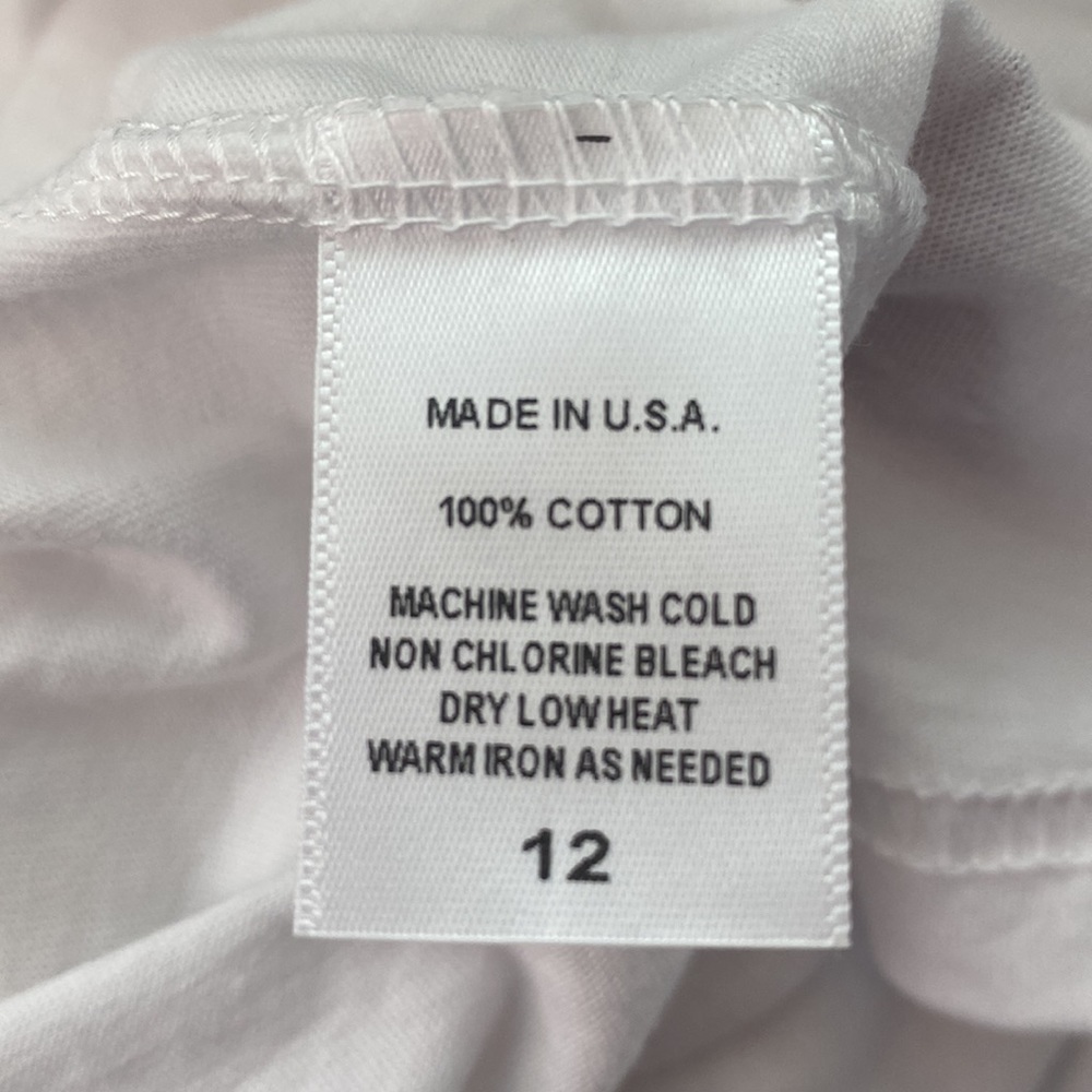 Haus of Jr WHITE Gerrell Tee Sz 12 NWOT - Picture 10 of 10
